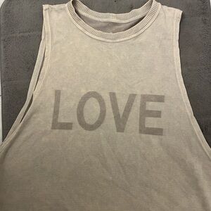 Spiritual Gangster Tan Sleeveless Top